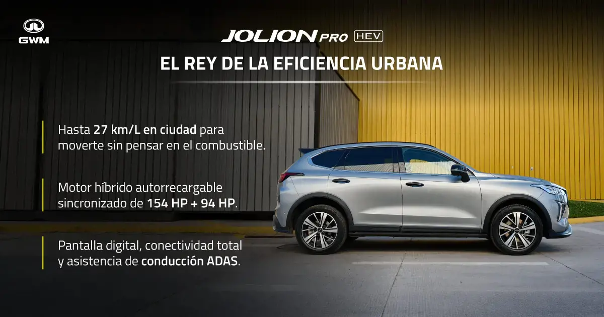 CaracterÃsticas del Jolion Pro HEV.