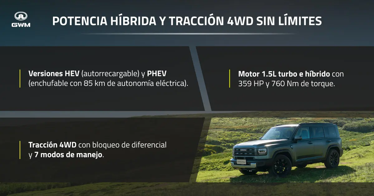 Características del SUV grande H7 Max 7.