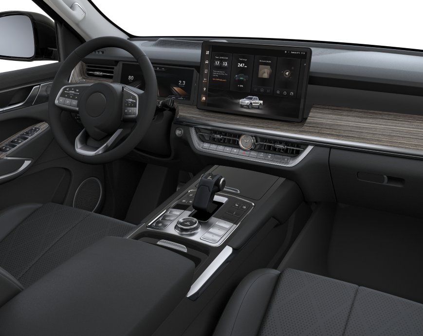 Diseño interior camioneta pick up POER P500