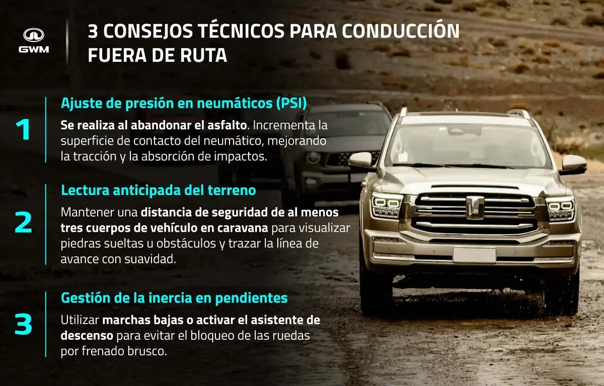 Consejos para conducir en rutas off road.