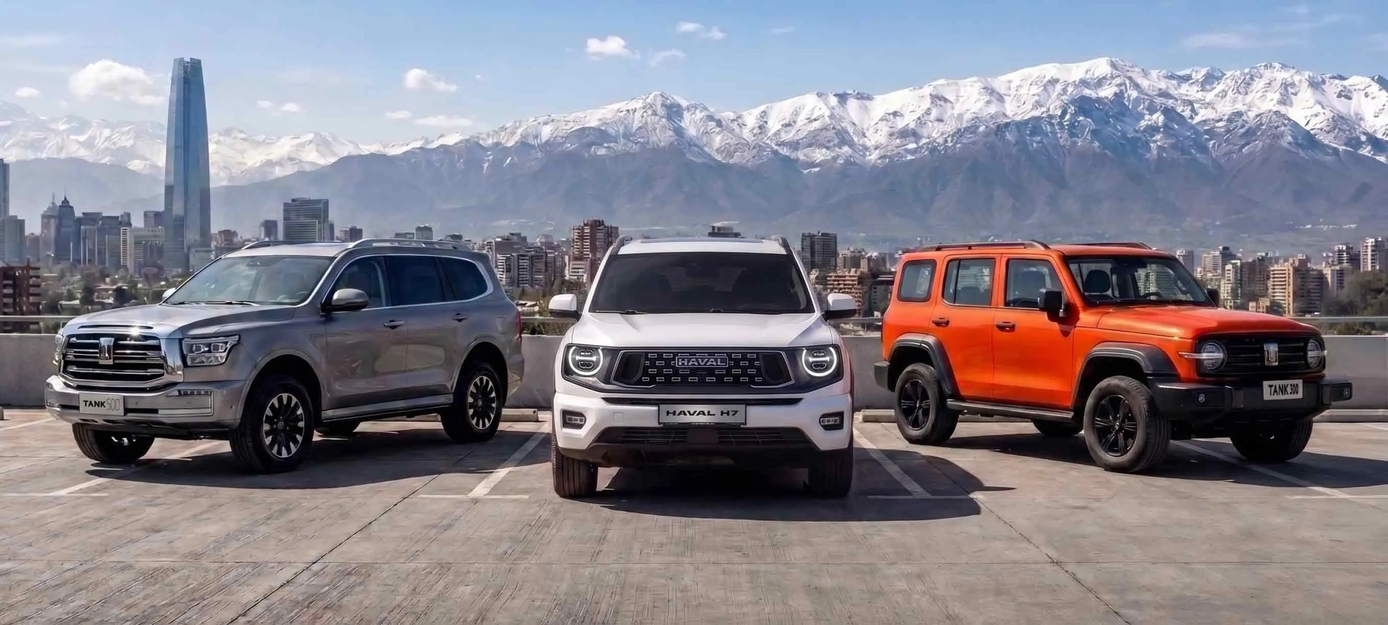 Los SUV 4x4 de GWM para ir Off-Road: H7, Tank 300 y Tank 500